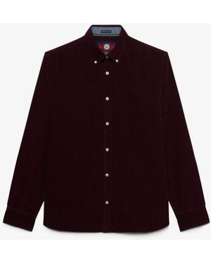Superdry Classic Needle Cord-Hemd - Rot