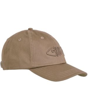 Weird Fish Bude Branded Twill Cap - Brown
