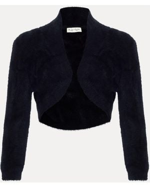 Phase Eight Fay Fluffy Bolero Cardigan - Blue