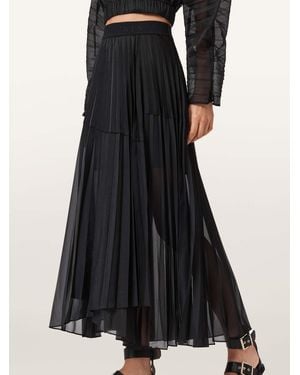 AllSaints Allsaints Micaela Pleat Skirt - Black