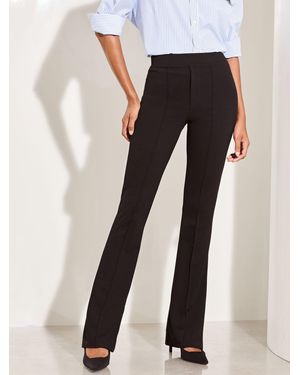 Lipsy Petite High Waisted Contour Bootleg Flared Pants - Black