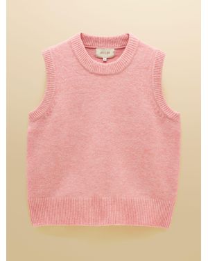 Joules Holly Pale Knitted Vest - Pink