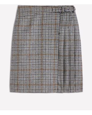 Boden Helen Wool Kilt Skirt - Gray