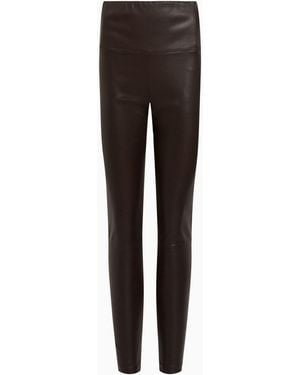 AllSaints Allsaints Cora Leather Leggings - Red