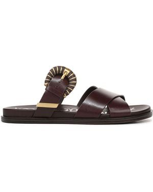 Sam Edelman Maronne Lucy Regular Fit Slides - Brown