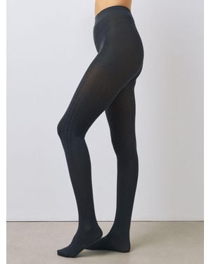 Next Warm Handle Ribbed Tights 1 Pack - White