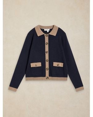 White Stuff Charlotte Collar Cardigan - Blue