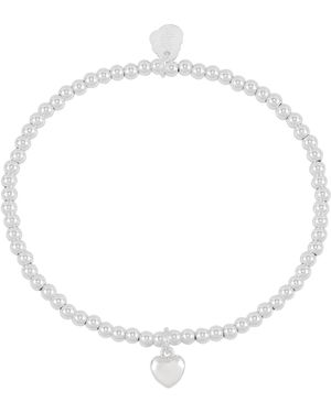 Estella Bartlett Puffed Heart Sienna Bracelet - White