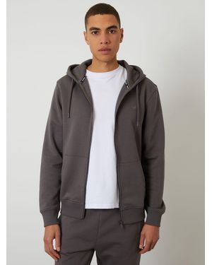 Threadbare Zip Through Hoodie - Grey