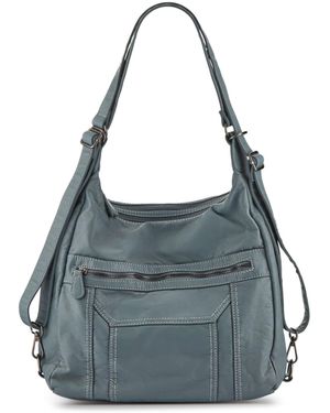 Pavers Light Convertible Shoulder Bag Backpack - Blue