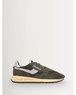 Autry Reelwind Suede & Mesh Sneakers - Green
