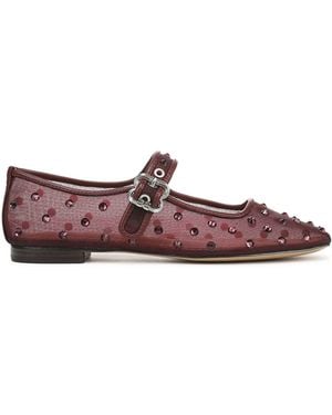 Sam Edelman Michaela Shine Regular Fit Mary Janes Shoes - Purple