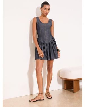 Lipsy Strappy Drop Waist Mini Dress - Multicolor