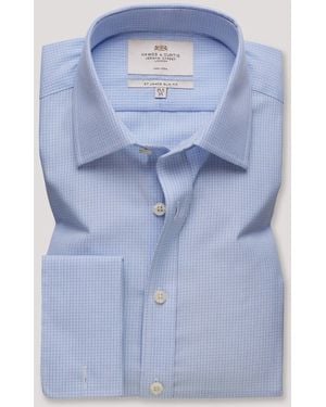Hawes & Curtis Non-Iron Shirt - Blue