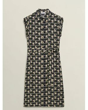 Hobbs Petite Kalinda Shirt Dress - Blue