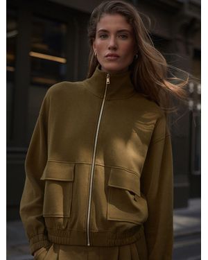 Next Khaki N. Premium Slinky Utility Jacket - Green