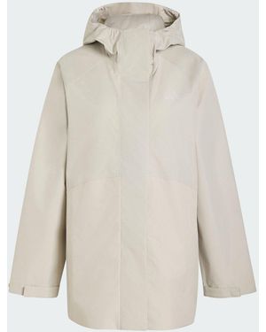 adidas Essentials Rain Parka Jacket - White