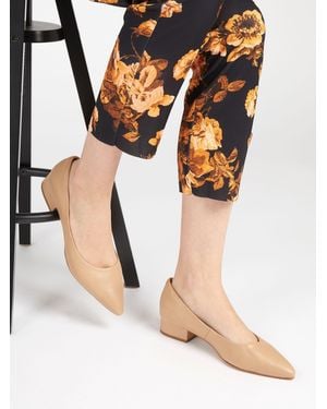 Jones Bootmaker Regular Fit Sunstone Leather Court Shoes - Schwarz