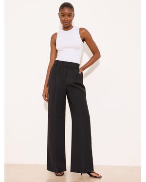 Lipsy Petite Premium Wide Leg Pants - White