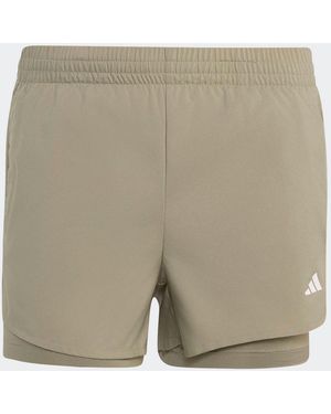 adidas Dark Workout Essentials 2In1 Shorts - Natural
