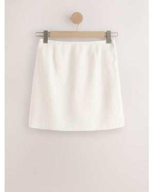 Next Soft Touch Mini Skirt - Natural