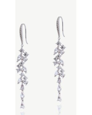 Ivory & Co. Co Sandringham Kristall-Cluster-Tropfen-Ohrring​​​​​​​ - Weiß