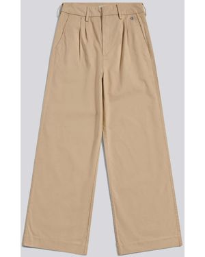 U.S. POLO ASSN. U. S. Polo Assn U. S. Polo Assn. Full Length Wide Leg Pants - Natural