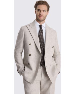 Moss Tailored Fit Wool-Blend Suit Jacket - Natural