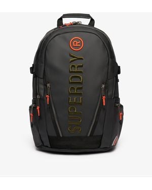 Superdry Dark Tarp Embroidered Rucksack - Black