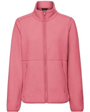 Jack Wolfskin Lite Curl Full Zip Fleece - Pink