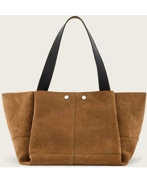 AllSaints Allsaints Rosalie Suede Tote Bag - Brown