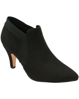Lotus Heeled Shoe Boots - Black