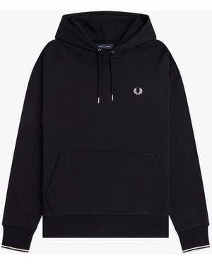 Fred Perry Fred Perry Tipped Hoodie - Black