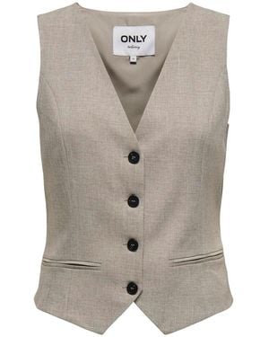 ONLY Tailored Waistcoat - Gray