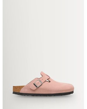 Birkenstock Boston Suede Clogs - Pink