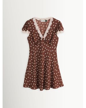 RIXO London Cely Dress - Brown