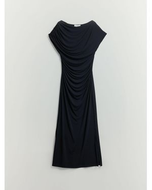BHOEM Draped Sleeveless Maxi Dress - Black