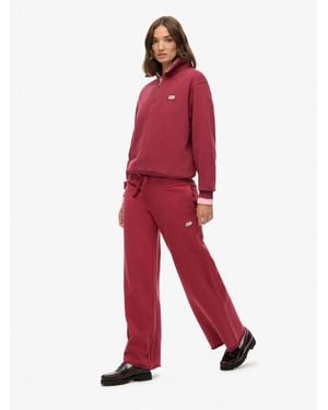 Superdry Athletic Essential Boyfriend Sweatpants - Red