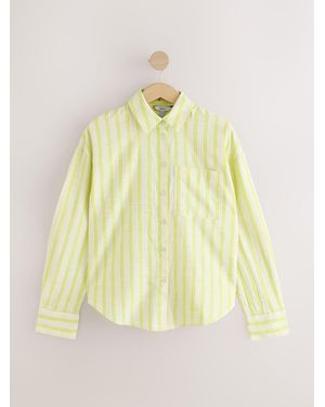 Next Long Sleeve Shirt With Linen - Yellow
