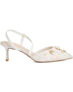 Dune Wide Fit Dyana Court Shoes - Natural