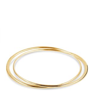 Dinny Hall Dinny Hall Tone Signature Double Bangle - White