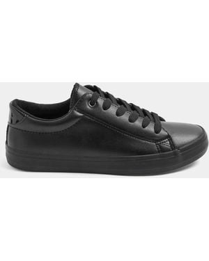 Yours Curve Jet Slim Sole Sneakers - Black