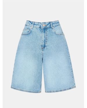 Whistles 100% Cotton Authentic Knee Length Shorts - Blue