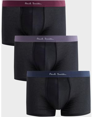 Paul Smith Contrast Logo Band Boxers 3 Pack - Blue