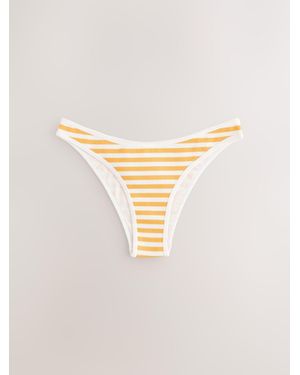 Self Stripe Seamfree Brazilian Bikini Bottoms - Natural