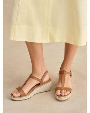 Hobbs Tan Alyssa Leather Espadrilles - Natural