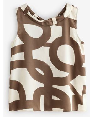 Marella Sleeveless Blouse - Natural
