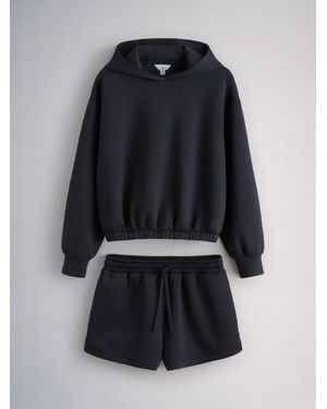 The Set 2 Pack Scuba Hoodie And Shorts Set - Blue