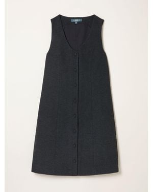 FatFace Fatface Binny Petite Tweed Pinny Mini Dress - Blue
