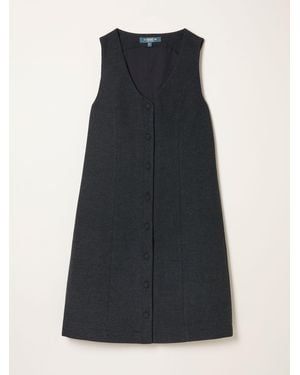 FatFace Fatface Binny Petite Tweed Pinny Mini Dress - Blue